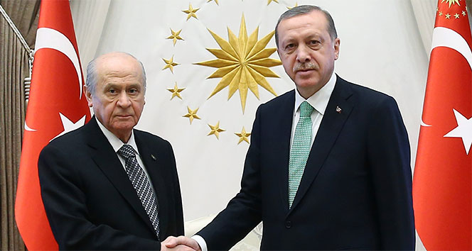 Cumhurbaşkanı Erdoğan, MHP Genel Başkanı Bahçeli ile görüştü