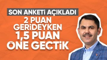 Murat Kurum açıkladı! Anketlerde öndeyiz