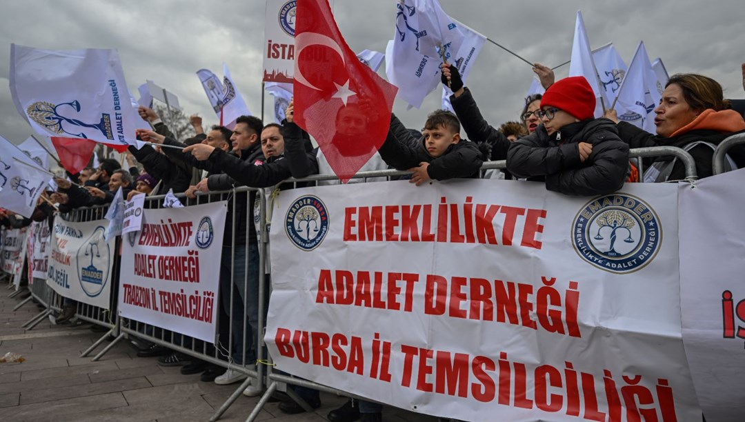 Ankara’da kademeli emeklilik mitingi