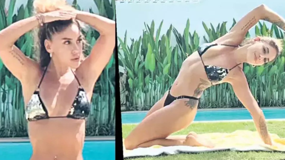 Bali’de yaşayan Irmak Ünal hep tatil modunda! Bikinisiyle spor yaptı