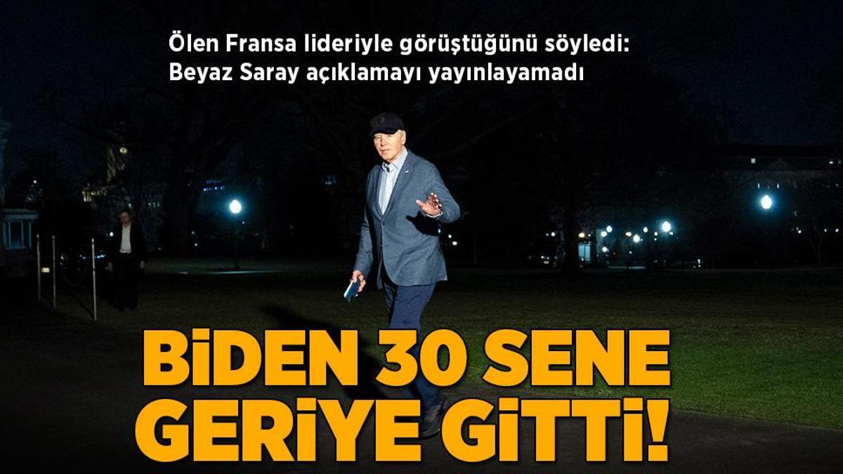 Biden 30 sene geriye gitti! Ölen Fransa lideriyle konuştuğunu öne sürdü