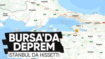 Bursa’da 4.1 büyüklüğünde deprem! İstanbul’da da hissedildi