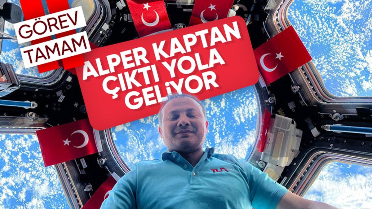 Dönüş başladı! Astronot Alper Gezeravcı yola çıktı: Nefes kesen anlar