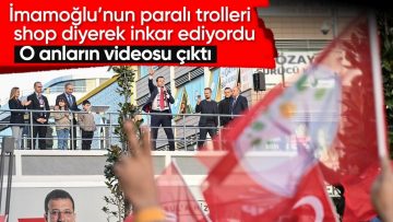 Ekrem İmamoğlu’nun mitinginde sallanan DEM Parti bayrakları kameraya yansıdı