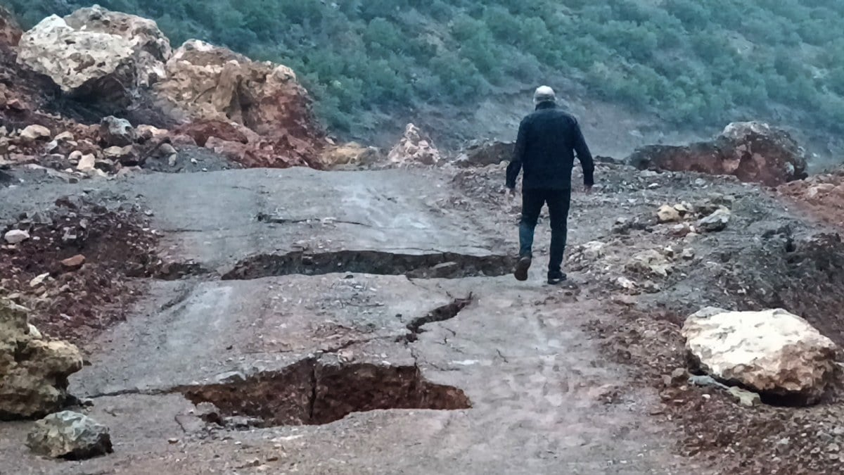 Gaziantep’te deprem sonrası oluşan doğal gölde inceleme