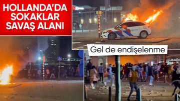 Hollanda’da Eritreli göçmenler sokakları savaş alanına çevirdi