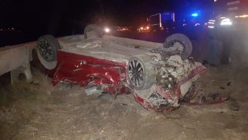 Isparta’da takla atan otomobilin sürücüsü öldü