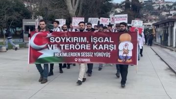 İstanbul’da Gazze için sessiz protesto: Doktorlar yürüdü