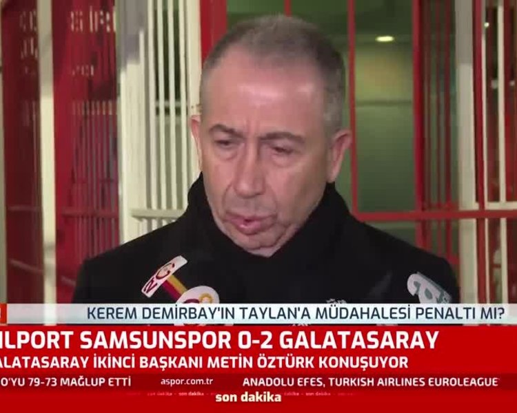 Metin Öztürk: G.Saray’ın hakkını yedirmeyiz!