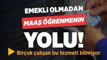 Ne kadar emekli maaşı alırım? Emekli olmadan emekli maaşı sorgulama e-Devlet’te