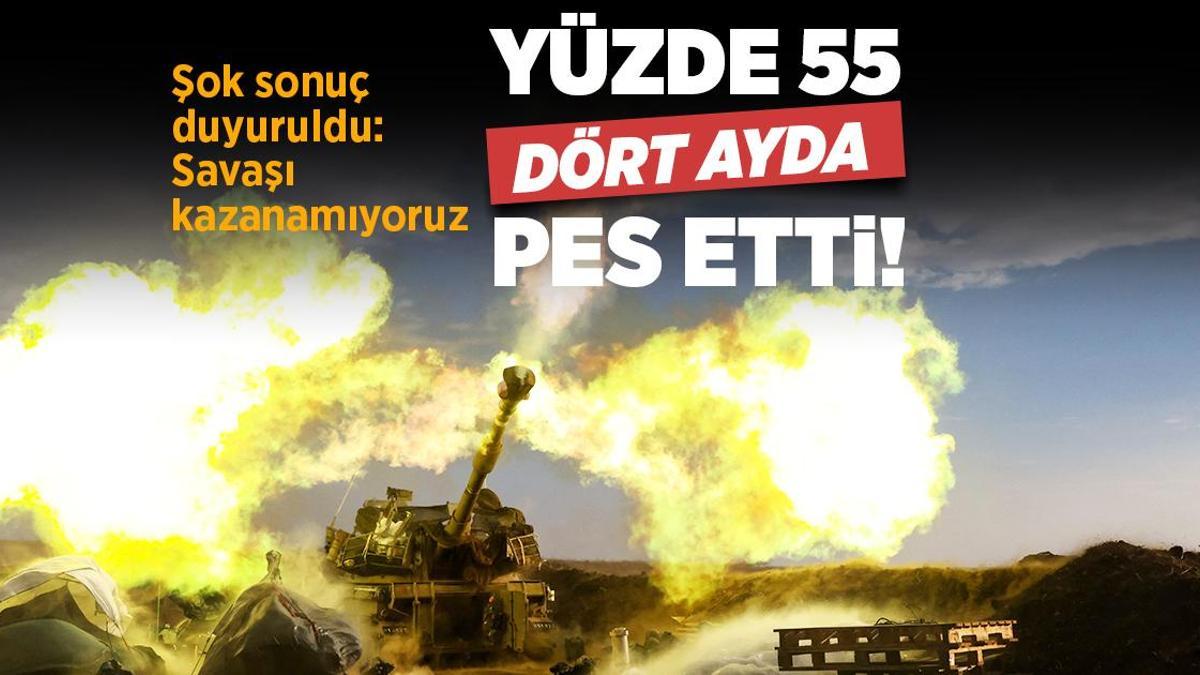 SON DAKİKA GAZZE HABERLERİ: srail’de şok sonuç duyuruldu! ‘Yüzde 55 dört ayda pes etti’