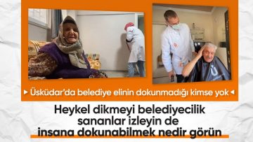 Üsküdar Belediyesi, yaşlı vatandaşların ayağına hizmet götürmeye devam ediyor