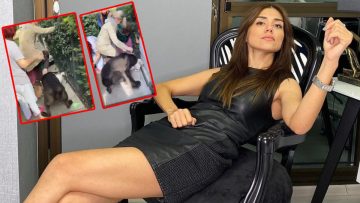 Banu Parlak’ın köpeği dehşet saçtı: O anlar kamerada