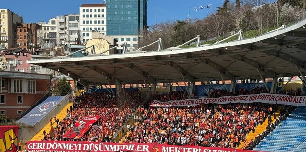 Galatasaraylı taraftarlar Çanakkale Şehitlerini unutmadı!