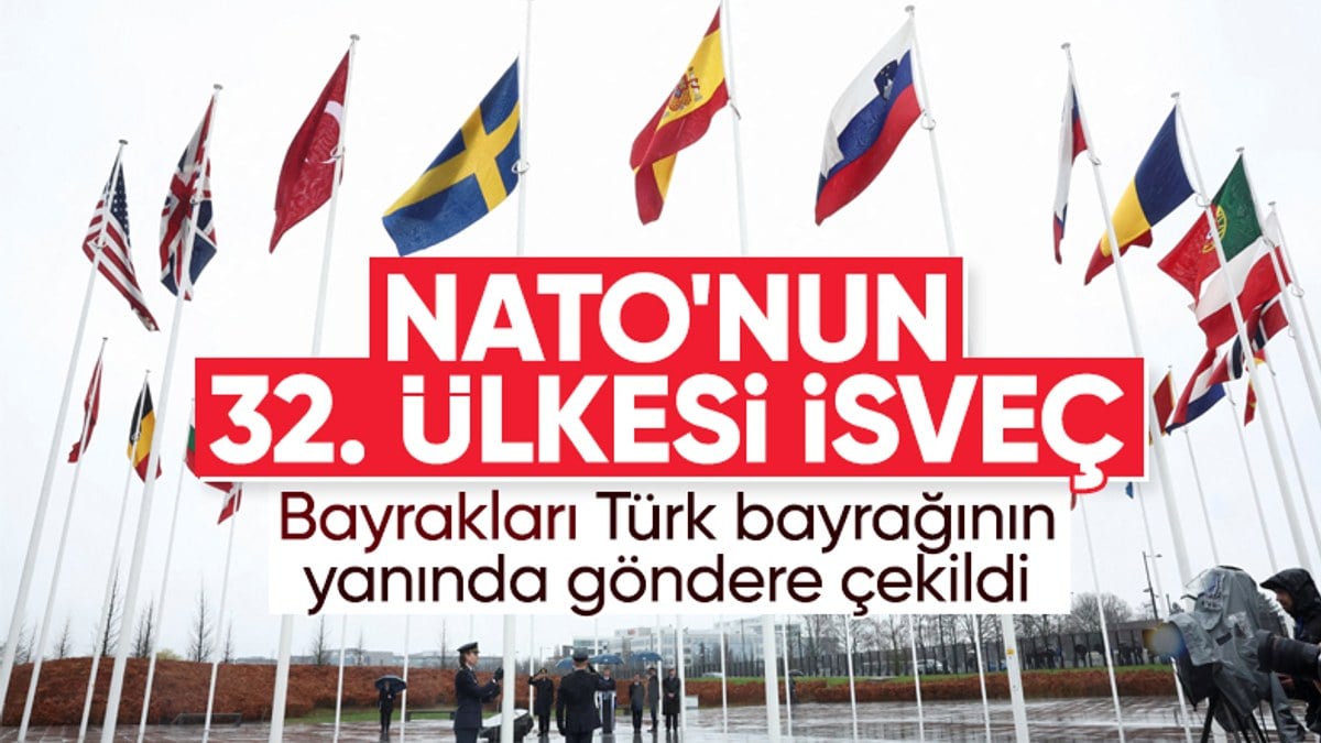 İsveç bayrağı, NATO karargahında göndere çekildi