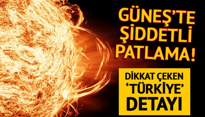 Güneş’te şiddetli patlama!